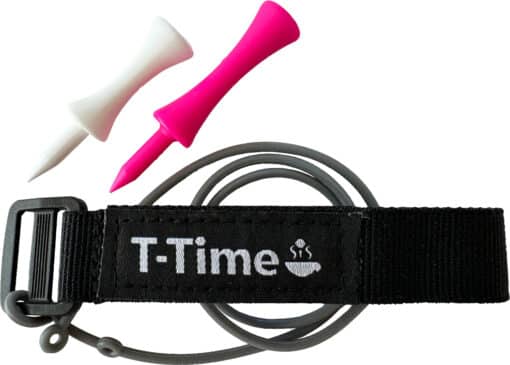 T-Time® Golf Tee Holder for Driving Range Simulator Practice. Swing Training Aid. Fits Most Tees. Unique Protected Design ©