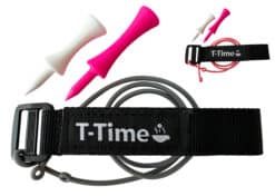 T-Time® Golf Tee Anchor for Driving Range Simulator Practice. Swing Training Aid. Fits Most Tees. Unique Protected Design ©