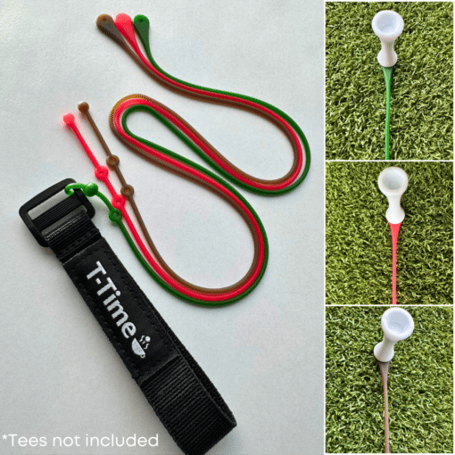 T-Time® Golf Tee Anchor Leash for Driving Range & Simulator Practice, New 2025 Improved Design, Indoor/Outdoor Use. Unique Protected Design © - Image 3